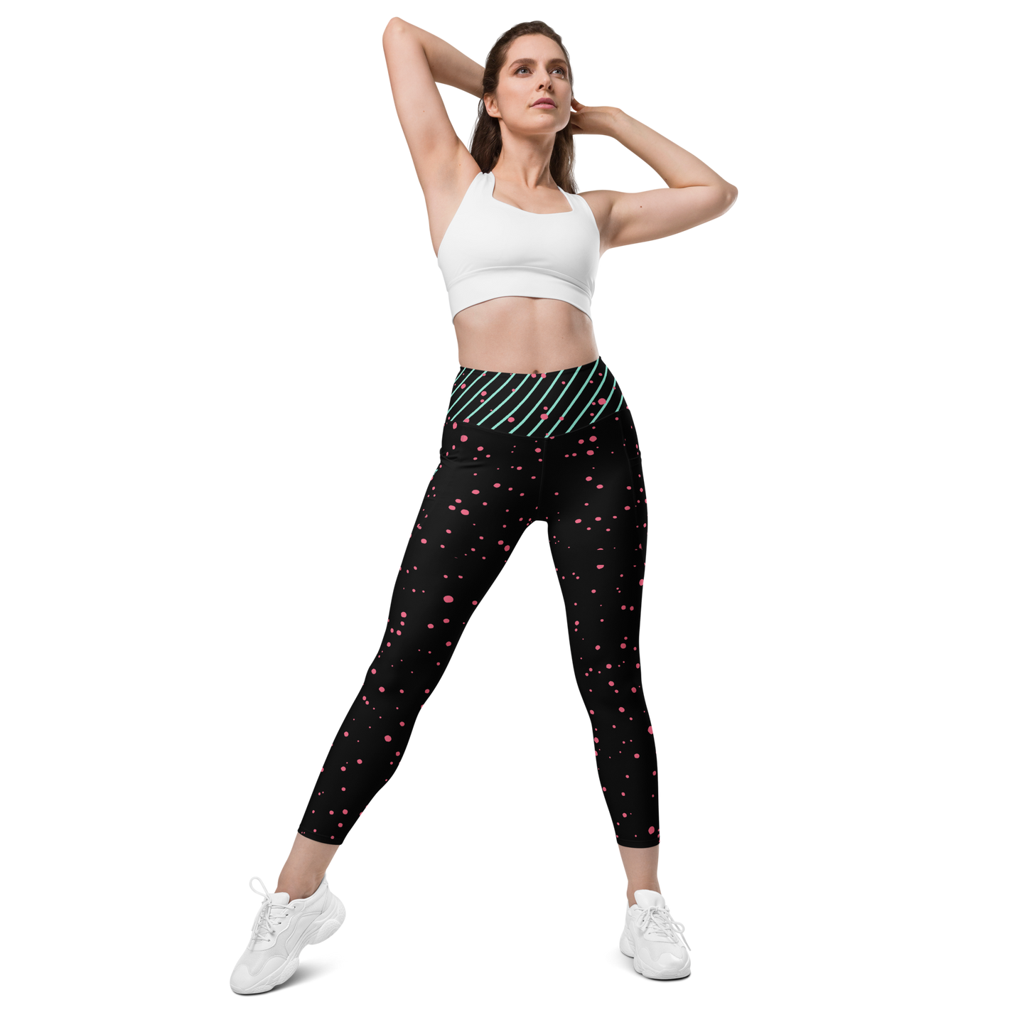 Bright Stripes Leggings with pockets